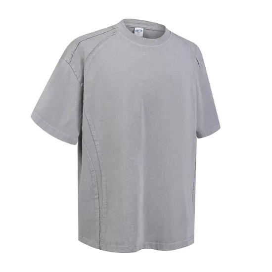 Premium Vintage Washed Cotton Blank Tee Fits Custom Embroidery and Direct-to-Garment Printing Process