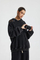 Distressed Snow Wash Kangaroo Pocket Hoodie Slash Cut Pure Cotton Custom Print Bulk