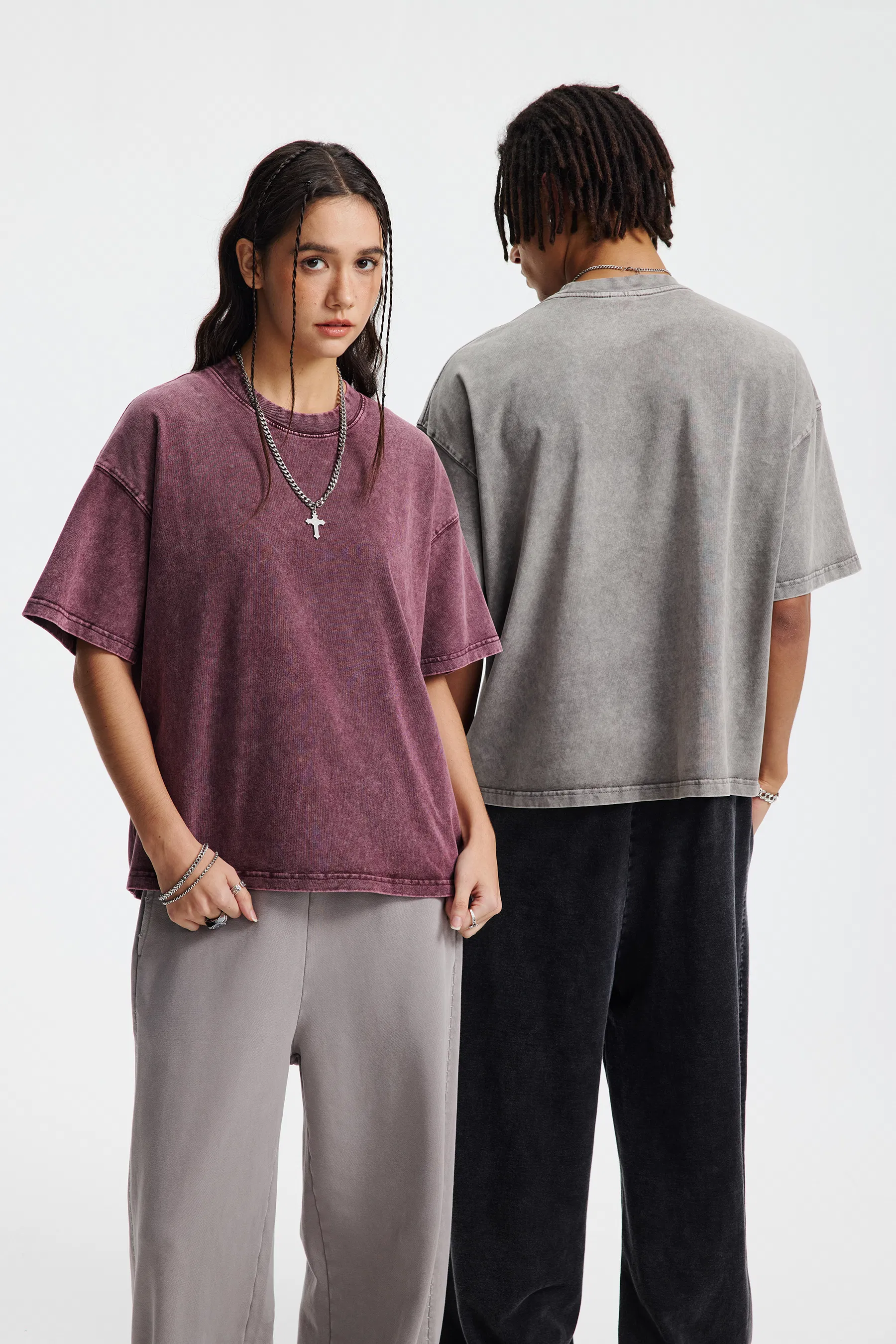 Breathable Pure Cotton Loose Tee Allows Custom Logo for Small Bulk Wholesale Deal