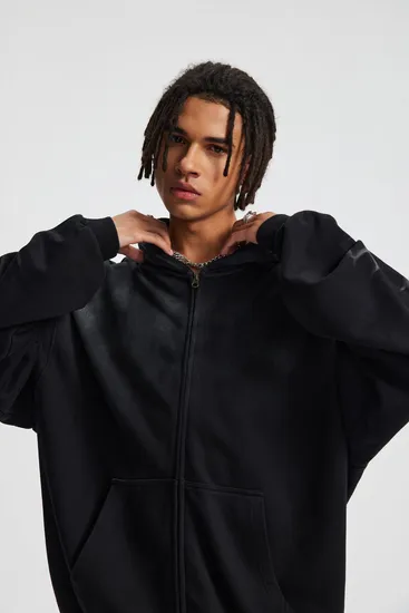 Spray Monkey Wash Gradient Distressed Zip Hoodie Custom Logo Embroidery DTG Bulk Wholesale