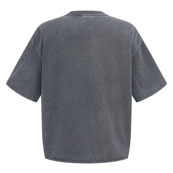 Premium Vintage Washed Cotton Blank Tee Fits Custom Embroidery and Direct-to-Garment Printing Process