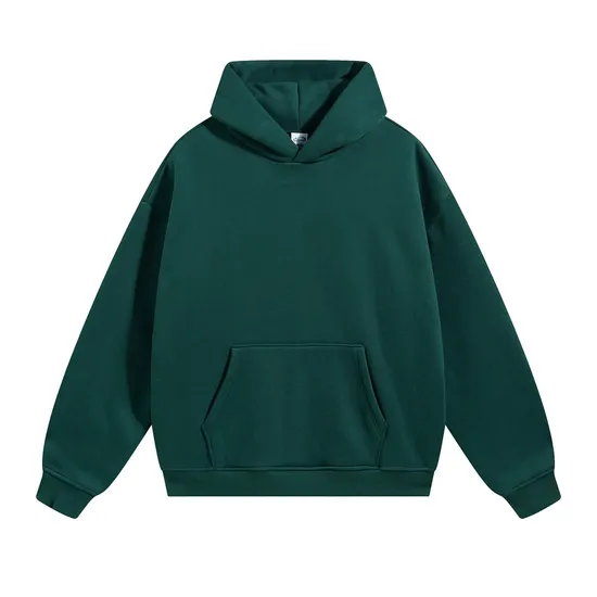 Fleece Lined No Drawstring Thick Hoodie 12 Colors Custom Logo Wholesale Service